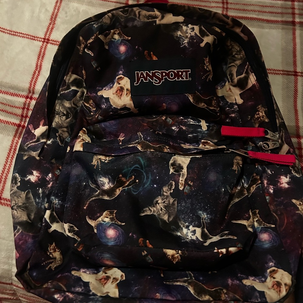 Jansport Galaxy Cat Print Backpack